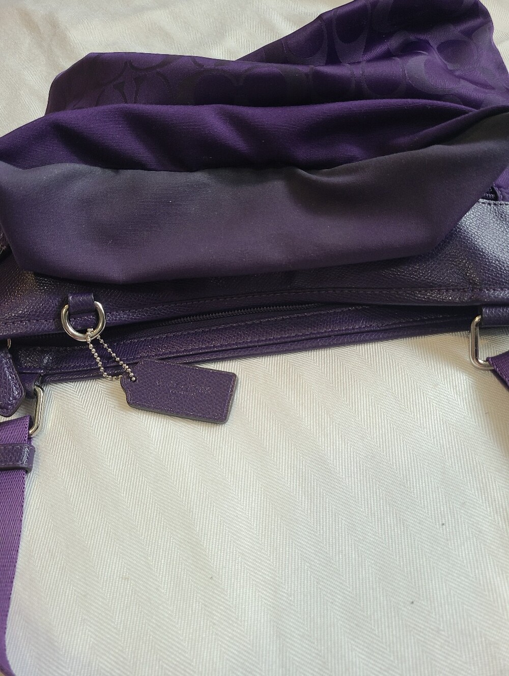 Coach Signature Nylon Spencer Crossbody Bag - Picture 10 of 11